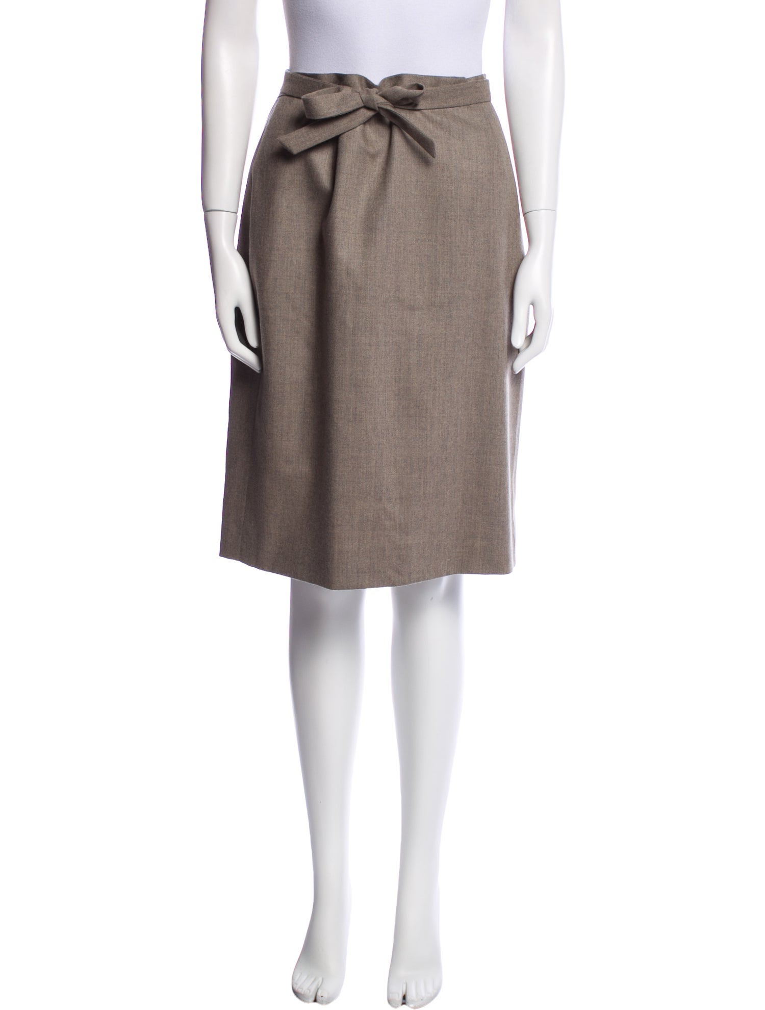 Gianfranco Ferre Virgin Wool Knee-Length Skirt