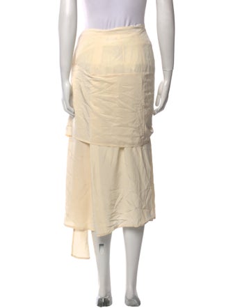 Gianfranco Ferre Silk Midi Length Skirt