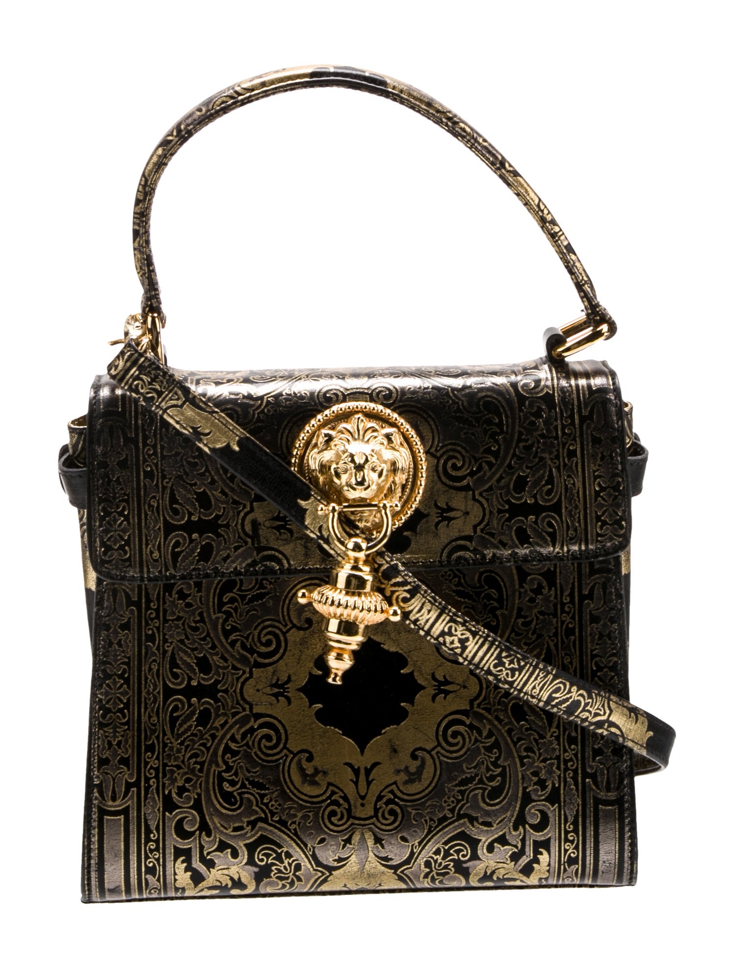 Gianfranco Ferre Leather Top Handle Bag