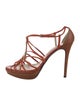 Gianfranco Ferre Leather T-Strap Sandals