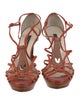 Gianfranco Ferre Leather T-Strap Sandals
