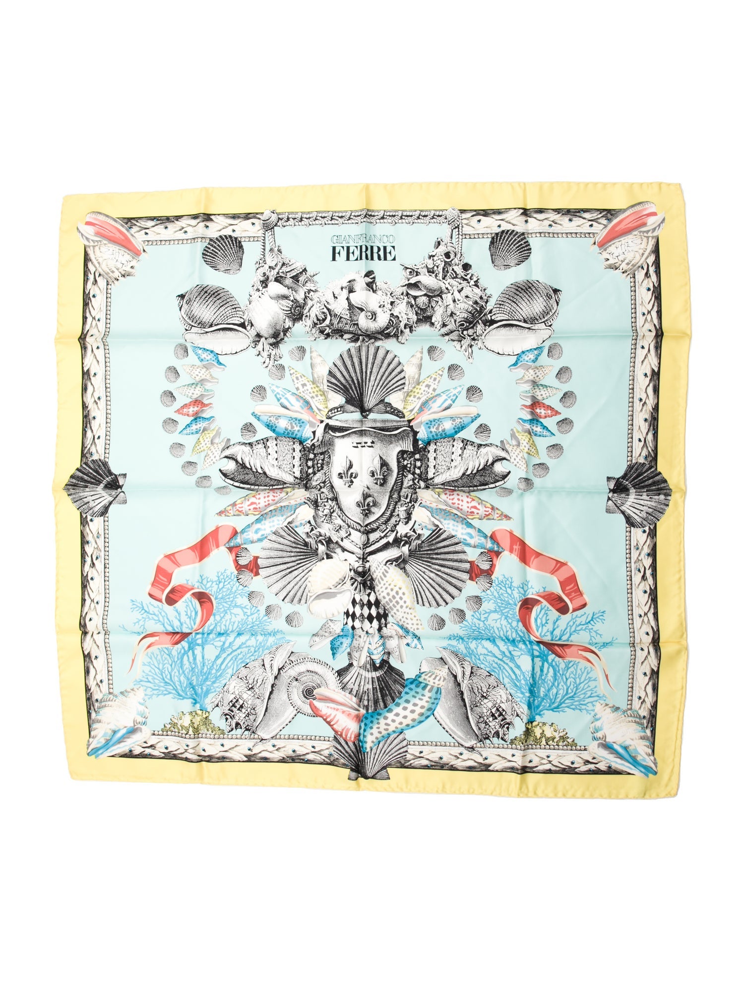 Gianfranco Ferre Silk Printed Scarf