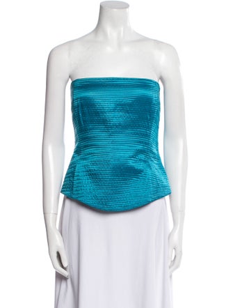 Gianfranco Ferre Strapless Crop Top