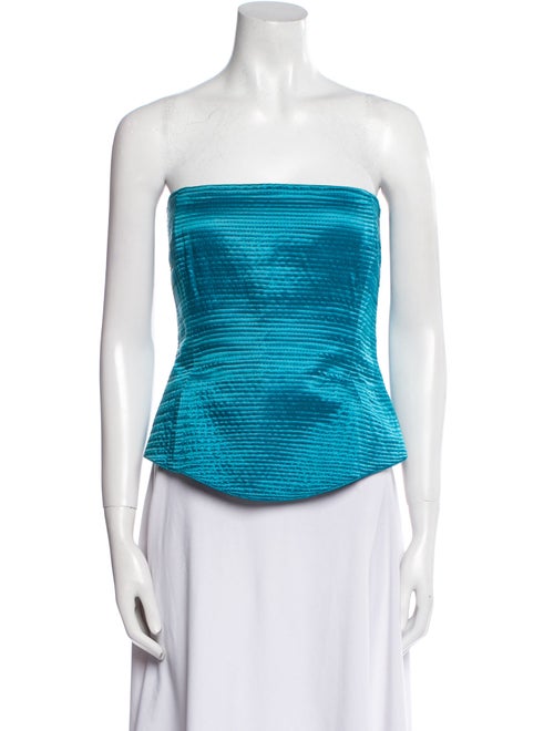 Gianfranco Ferre Strapless Crop Top
