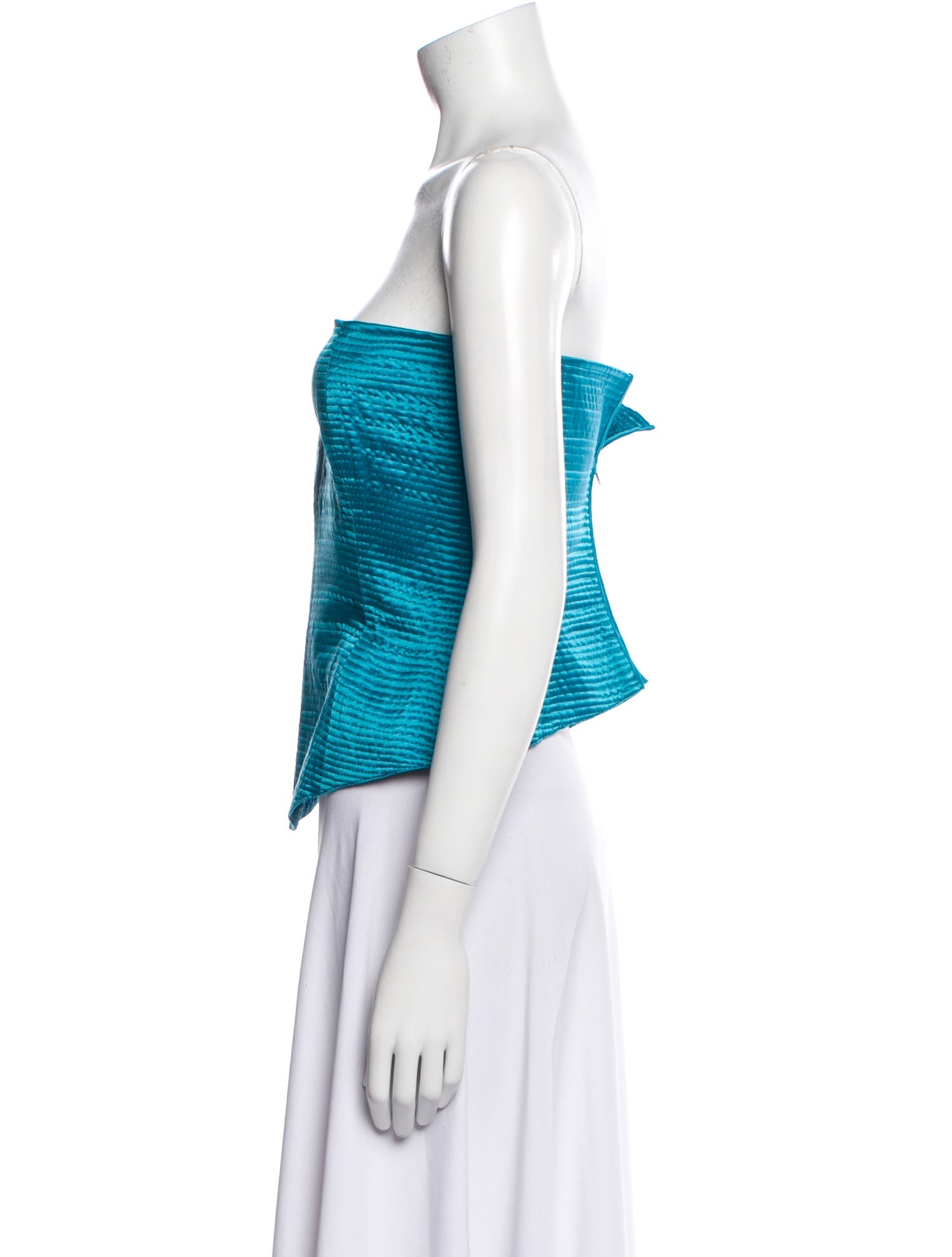 Gianfranco Ferre Strapless Crop Top