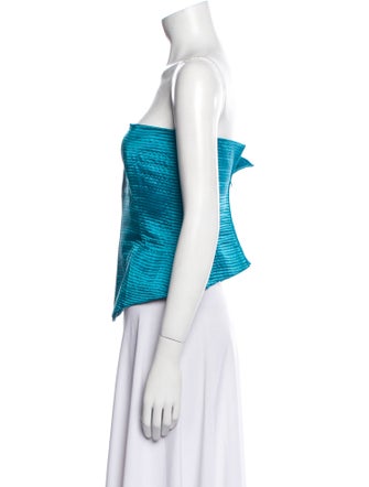 Gianfranco Ferre Strapless Crop Top