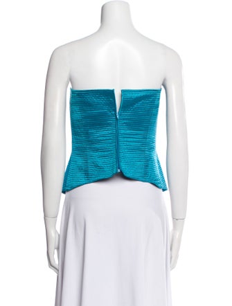 Gianfranco Ferre Strapless Crop Top