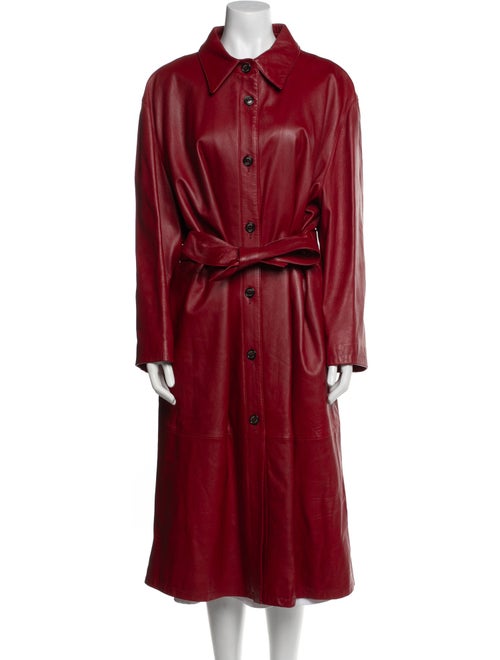 Gianfranco Ferre Leather Trench Coat