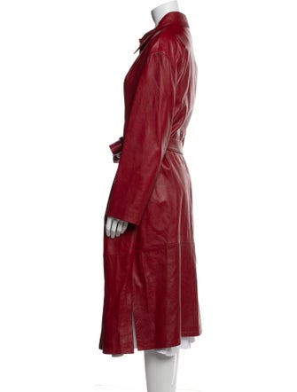 Gianfranco Ferre Leather Trench Coat