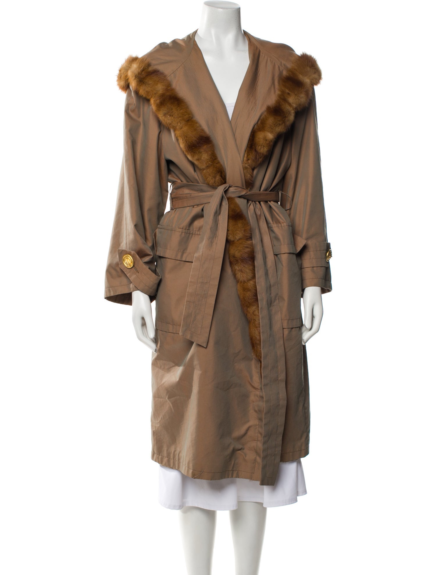 Gianfranco Ferre Vintage Late 1980's - Early 1990's Fur Coat