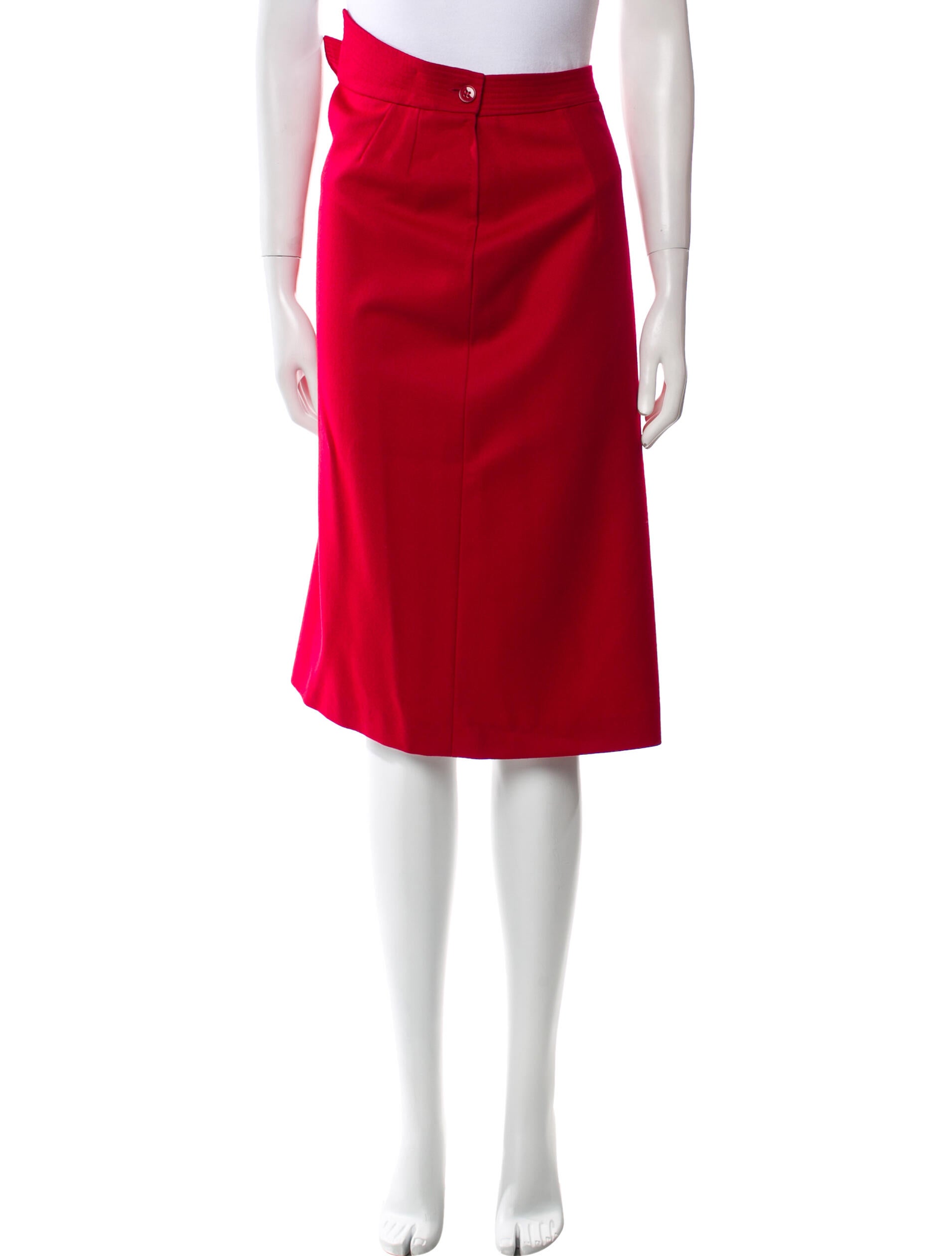 Gianfranco Ferre Wool Knee-Length Skirt