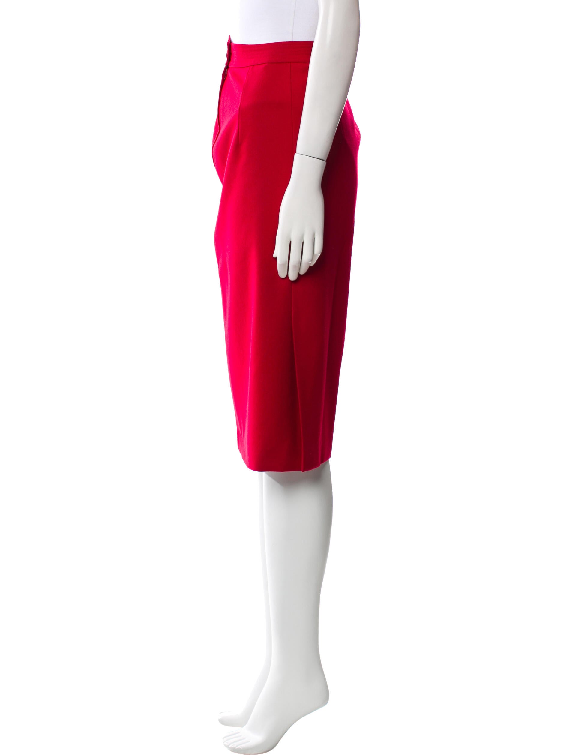 Gianfranco Ferre Wool Knee-Length Skirt