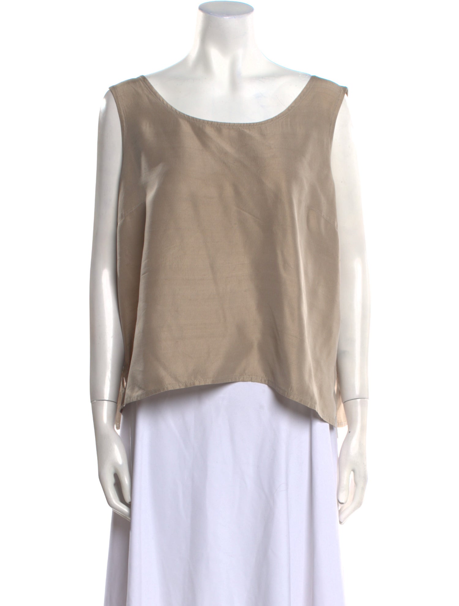 Gianfranco Ferre Scoop Neck Sleeveless Top