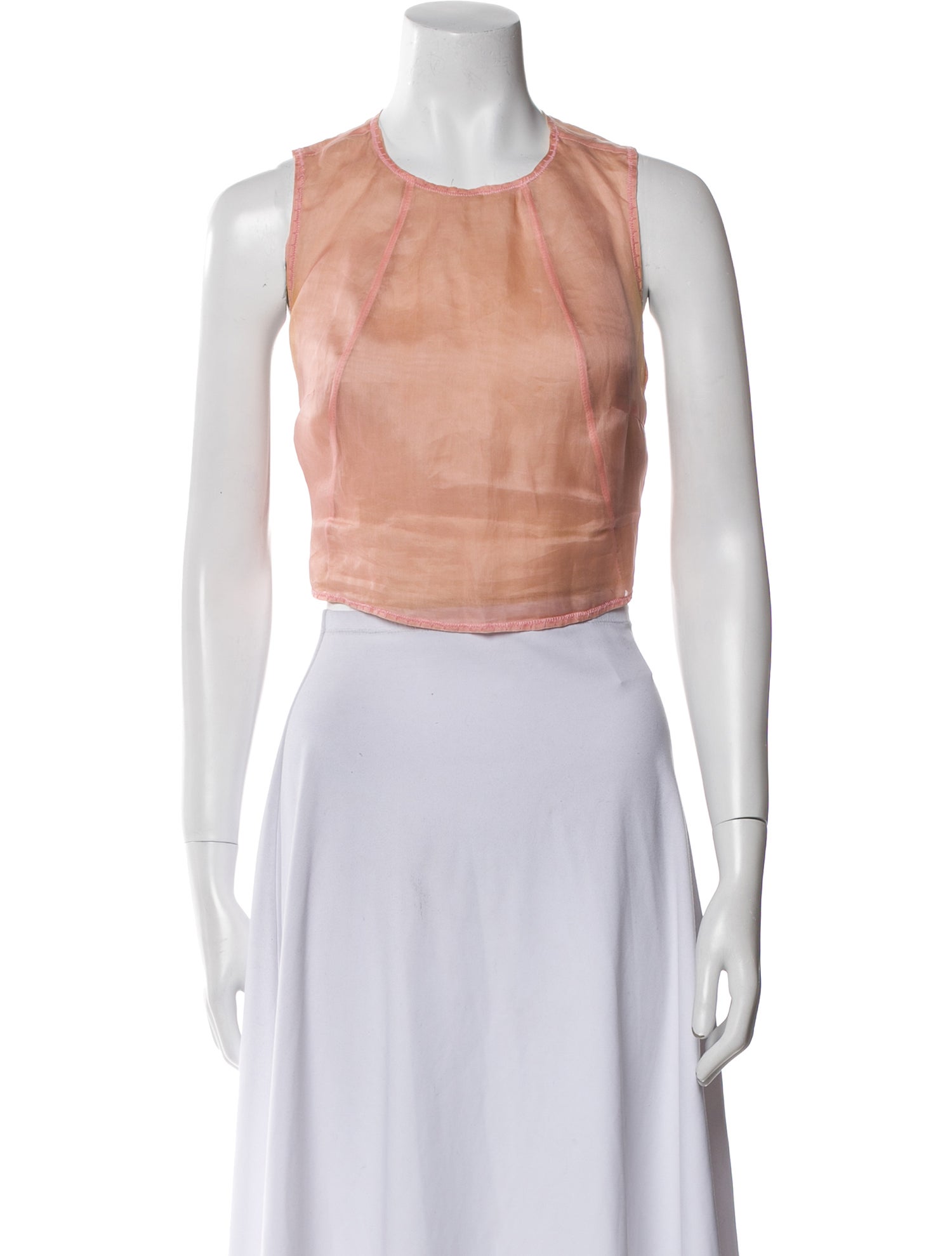 Gff Gianfranco Ferre Vintage Crew Neck Crop Top