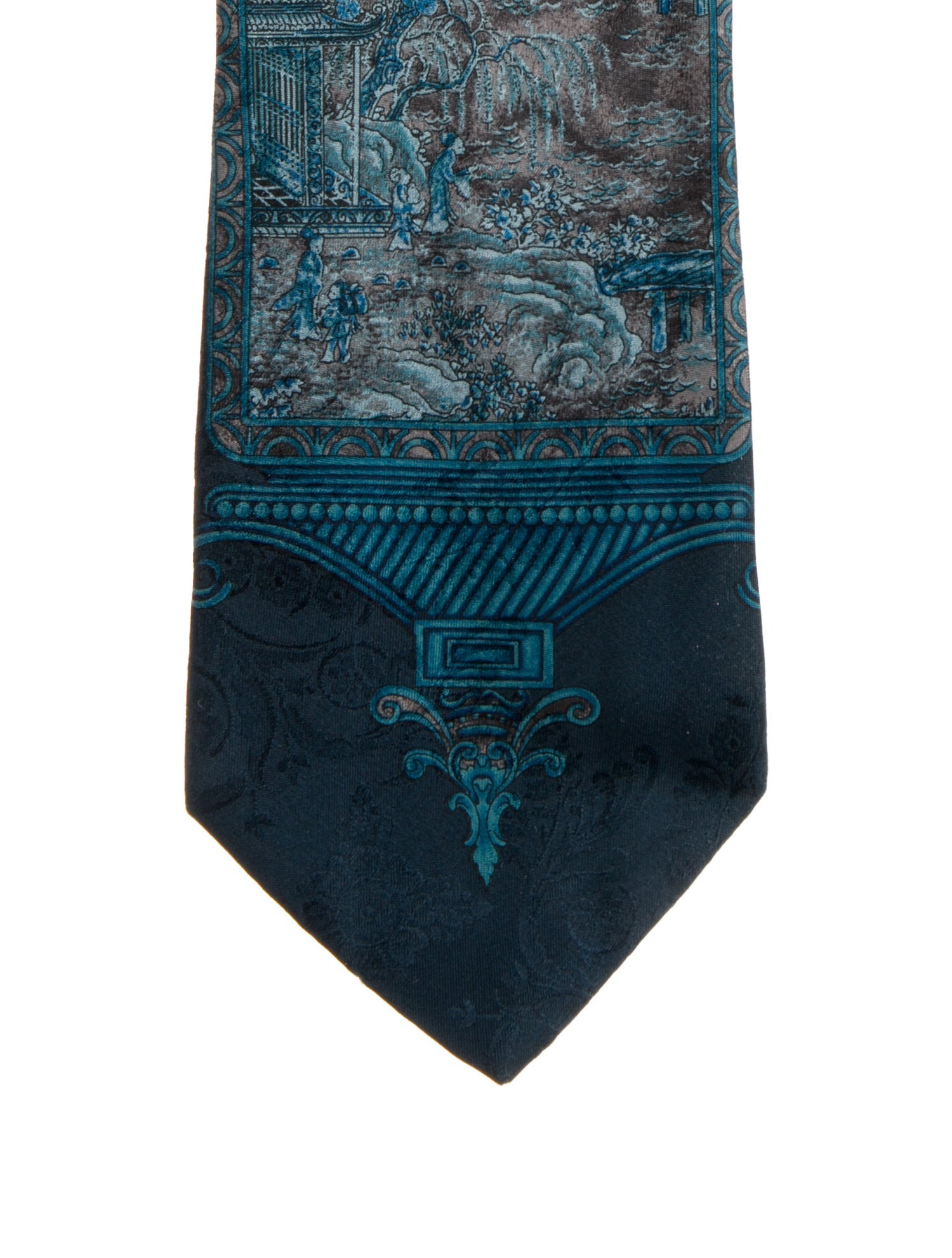 Gianfranco Ferre Vintage Pattern Print Tie