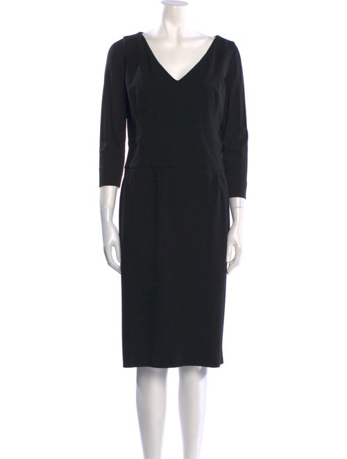 Gianfranco Ferre Virgin Wool Midi Length Dress