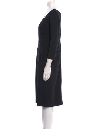 Gianfranco Ferre Virgin Wool Midi Length Dress