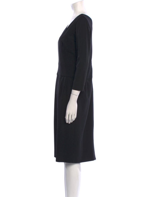 Gianfranco Ferre Virgin Wool Midi Length Dress