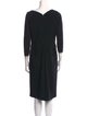 Gianfranco Ferre Virgin Wool Midi Length Dress