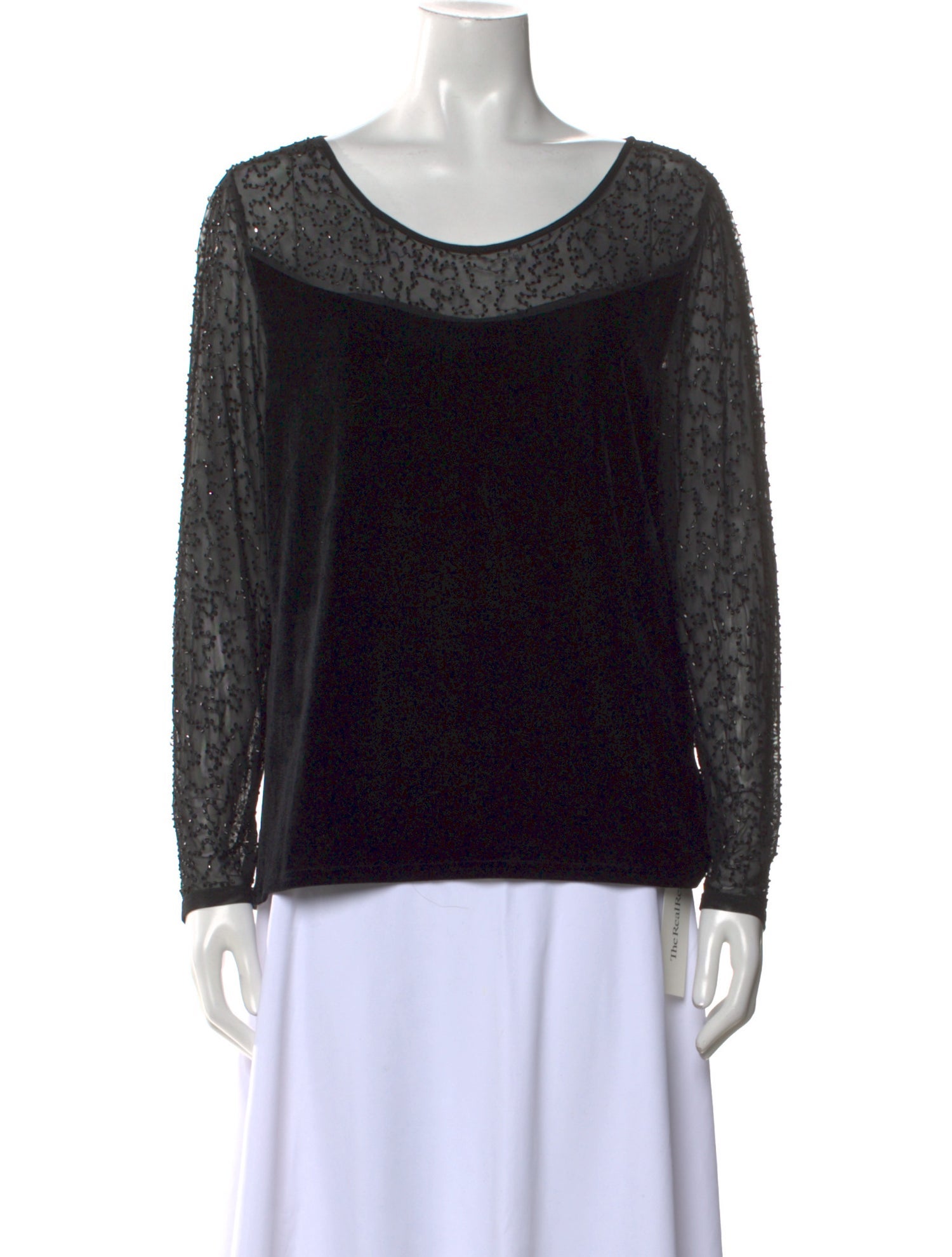 Gianfranco Ferre Scoop Neck Long Sleeve Sweatshirt