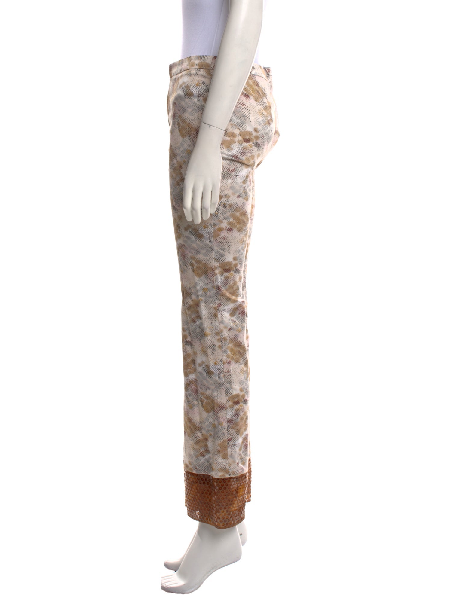 Gianfranco Ferre Printed Straight Leg Pants
