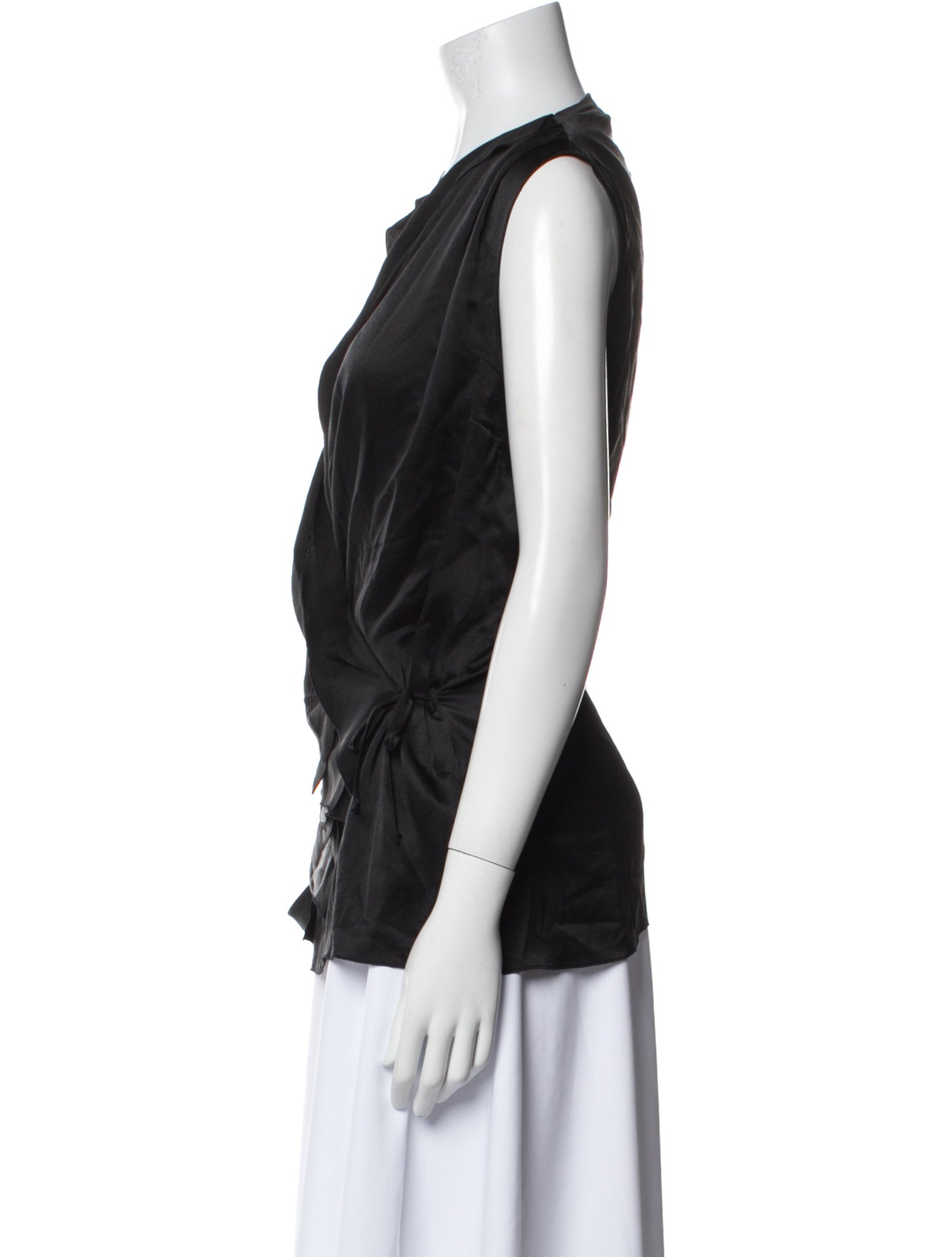 Gianfranco Ferre Silk V-Neck Blouse