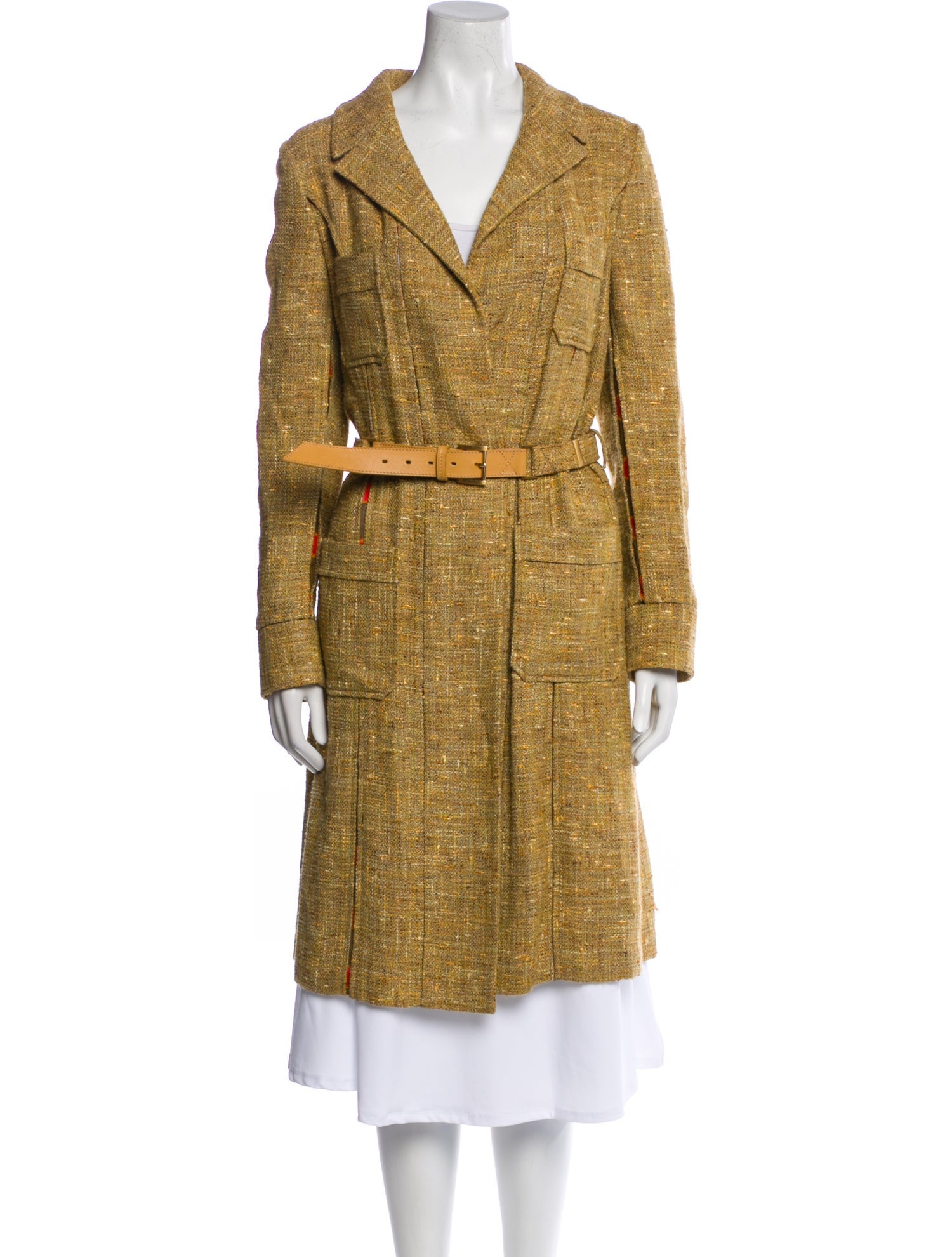 Gianfranco Ferre Tweed Pattern Coat