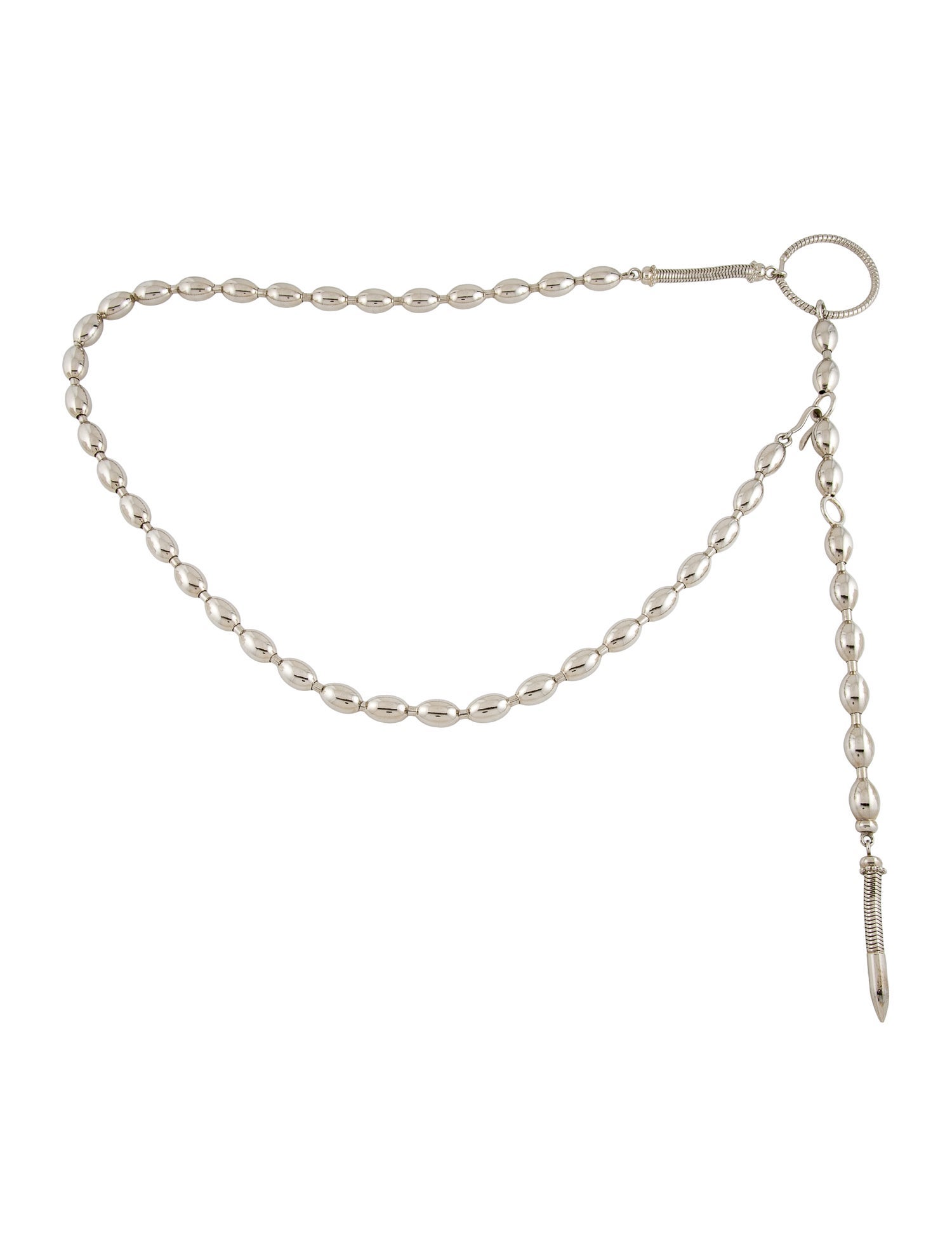 Gianfranco Ferre Skinny Metal Chain-Link Belt