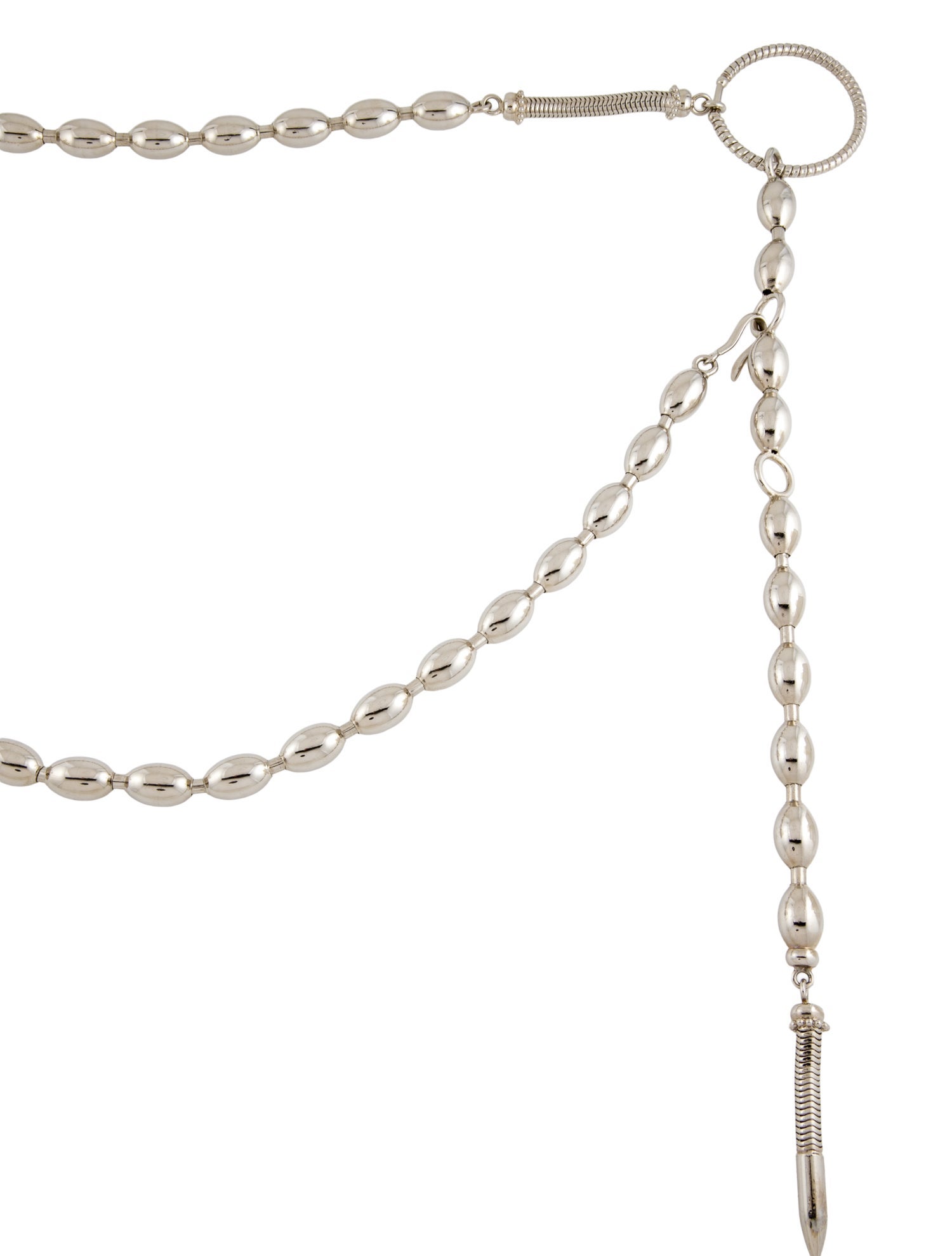 Gianfranco Ferre Skinny Metal Chain-Link Belt