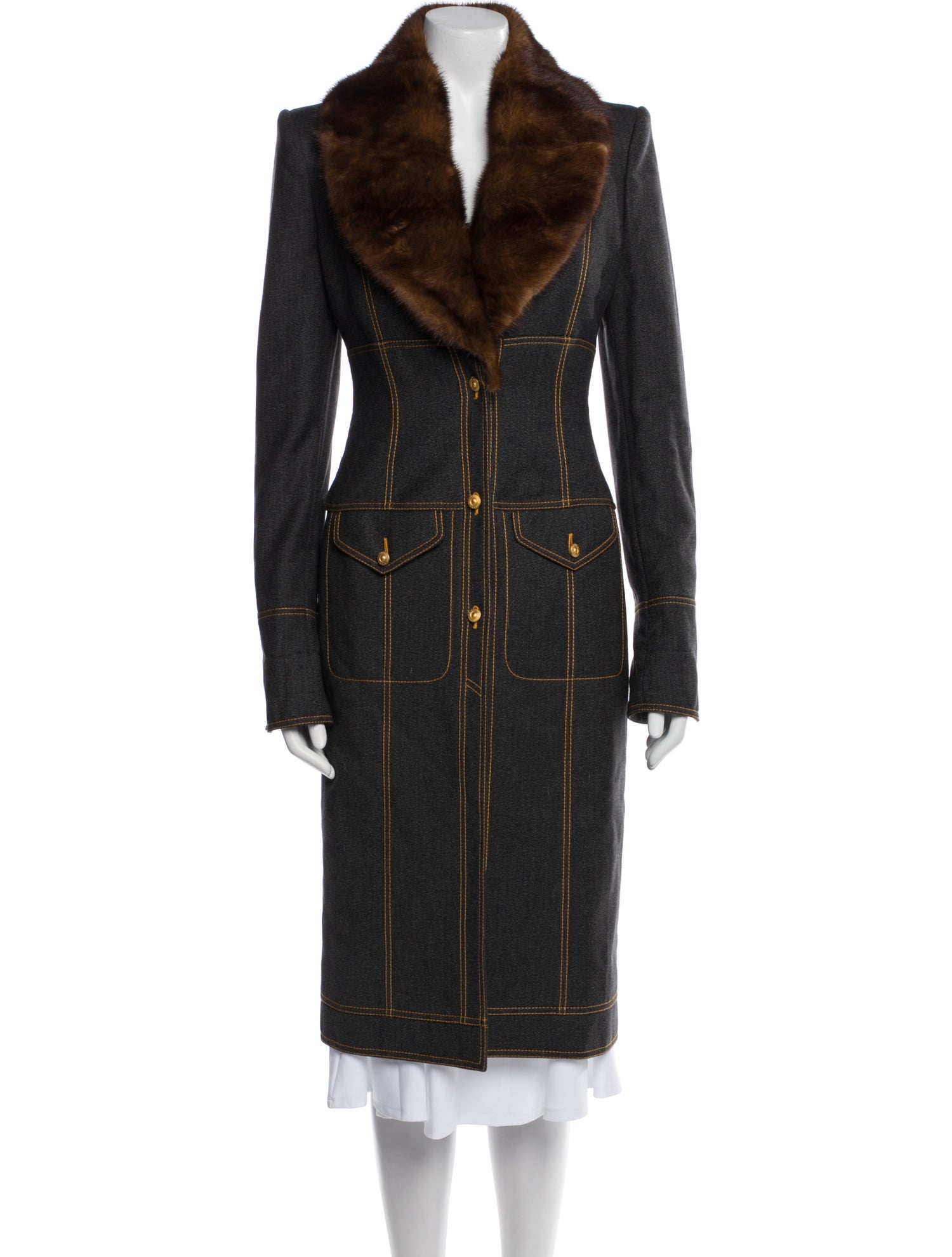 Gianfranco Ferre Vintage Late 1990's - Early 2000's Fur Coat