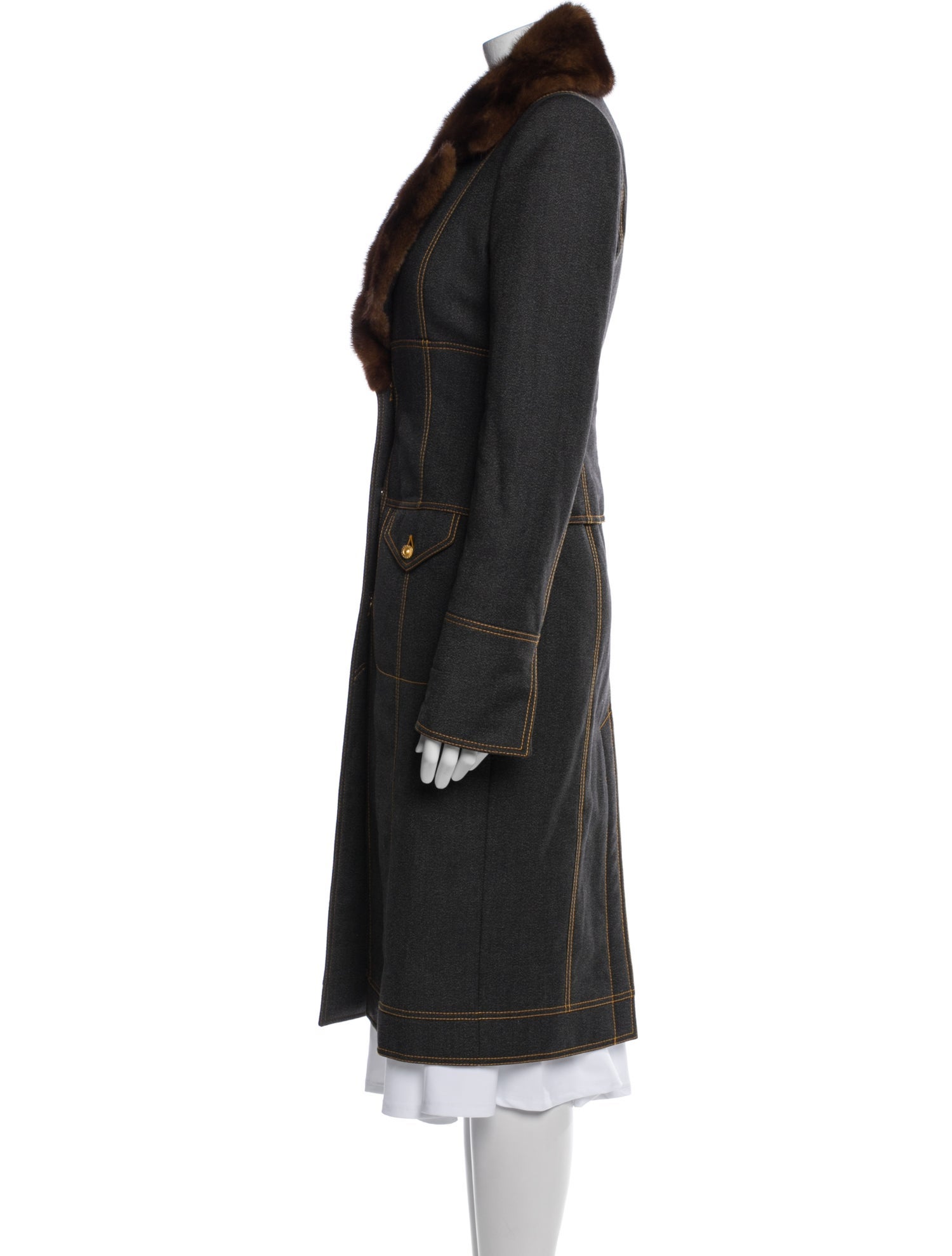 Gianfranco Ferre Vintage Late 1990's - Early 2000's Fur Coat