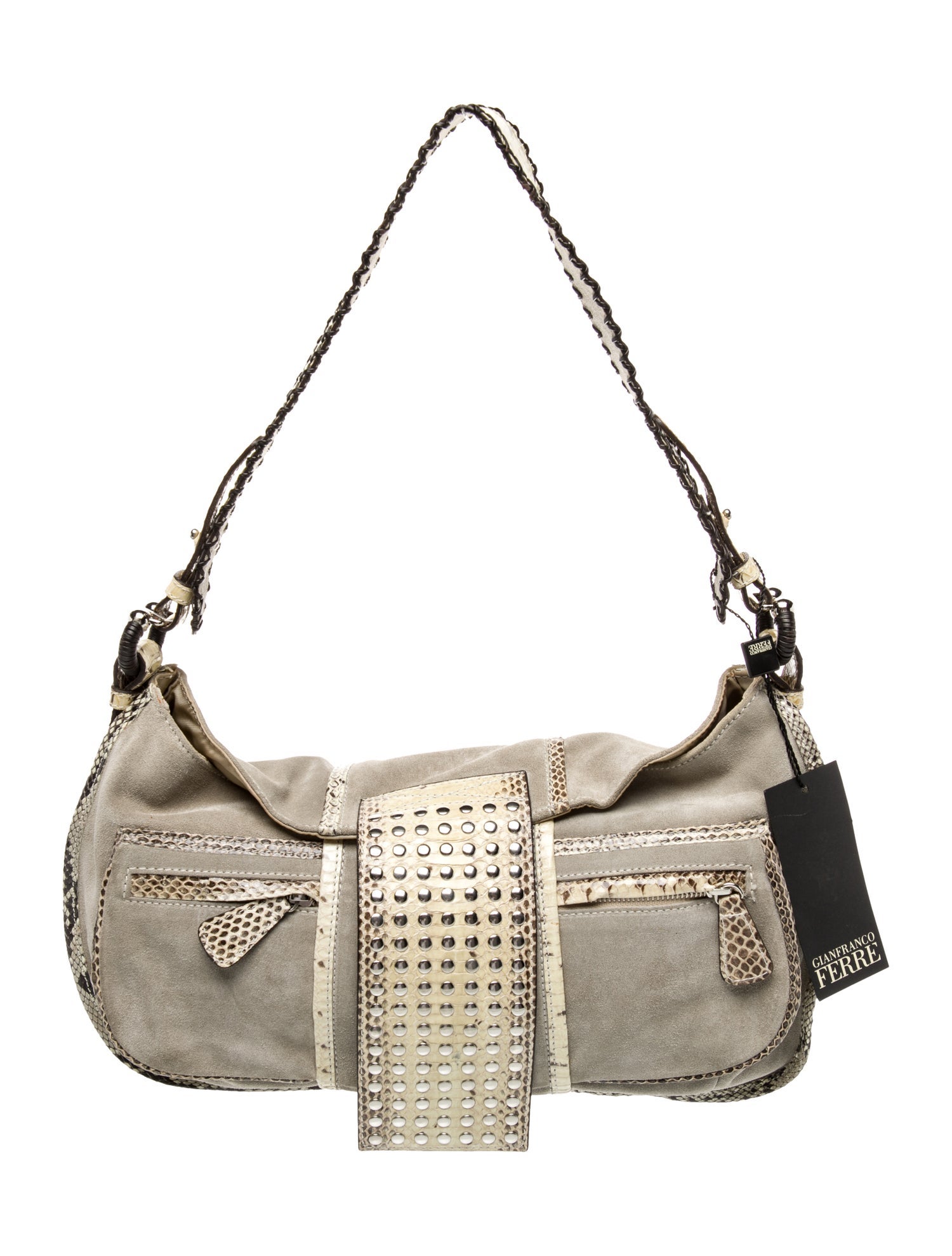 Gianfranco Ferre Suede Shoulder Bag