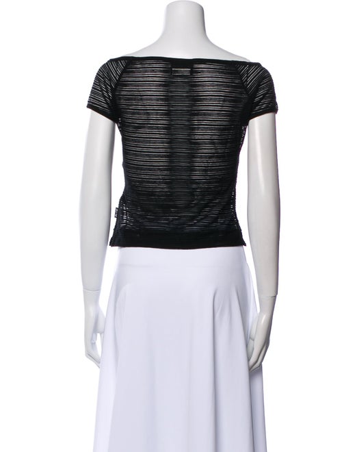 Gianfranco Ferre Off-The-Shoulder Short Sleeve Crop Top