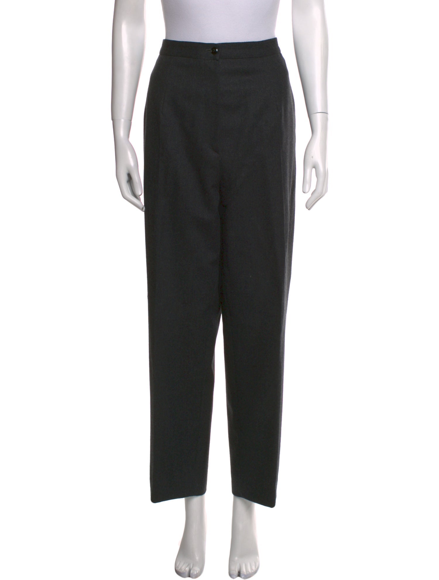 Gianfranco Ferre Virgin Wool Straight Leg Pants