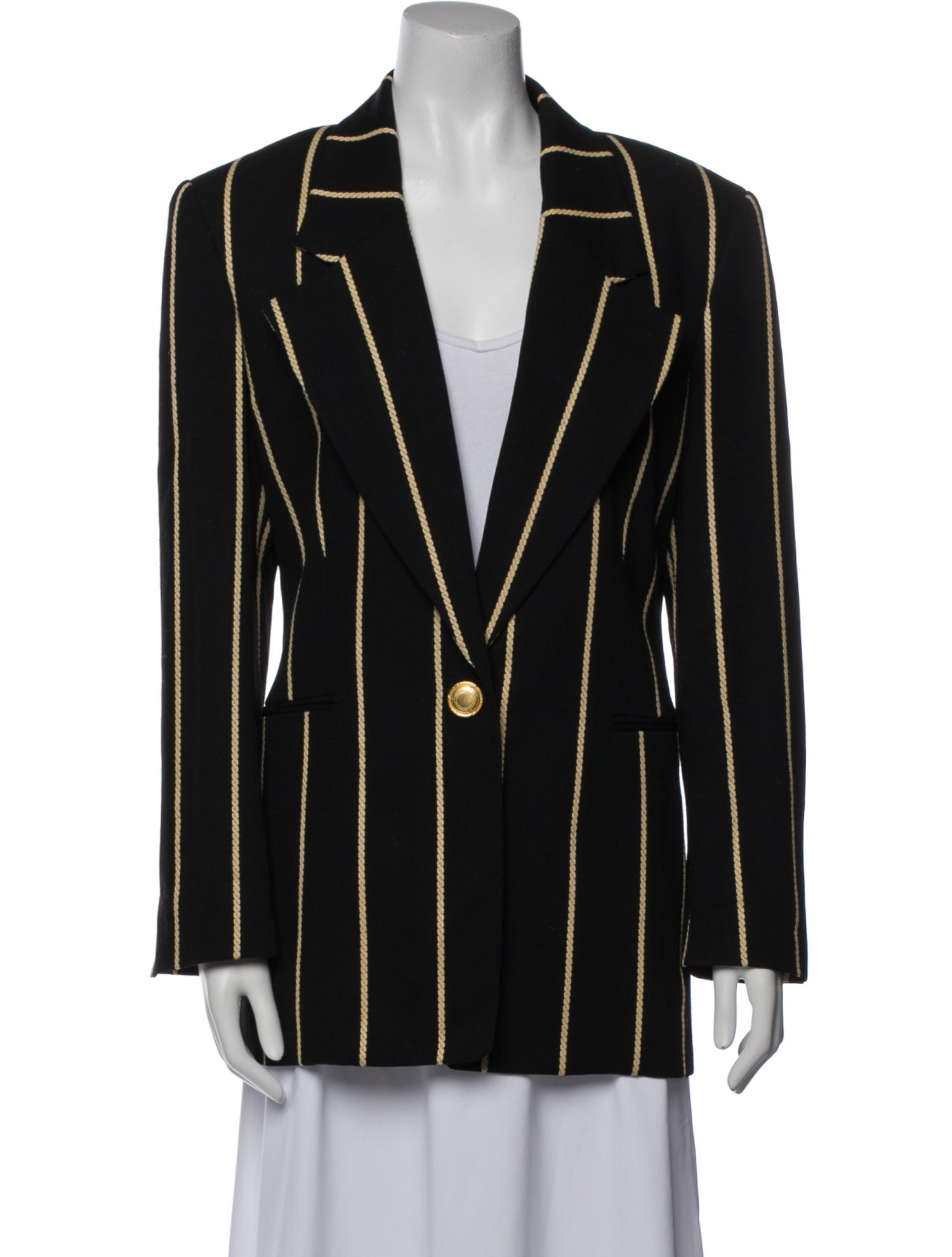 Gianfranco Ferre Wool Striped Blazer