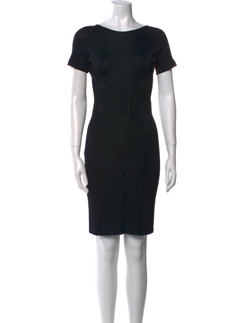 Gianfranco Ferre Scoop Neck Knee-Length Dress