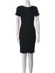 Gianfranco Ferre Scoop Neck Knee-Length Dress