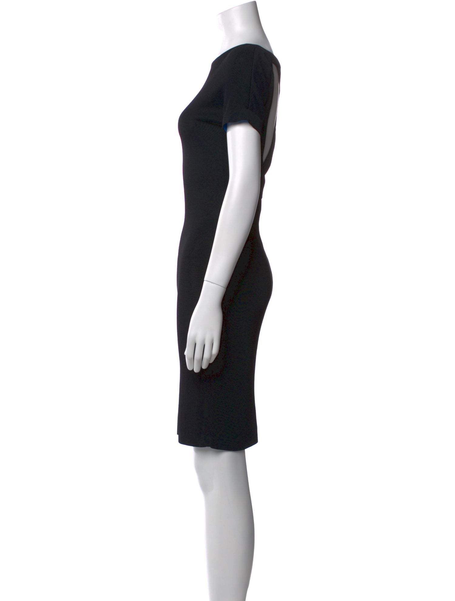 Gianfranco Ferre Scoop Neck Knee-Length Dress