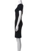 Gianfranco Ferre Scoop Neck Knee-Length Dress