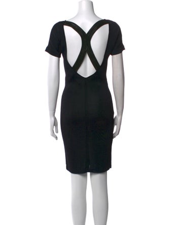 Gianfranco Ferre Scoop Neck Knee-Length Dress