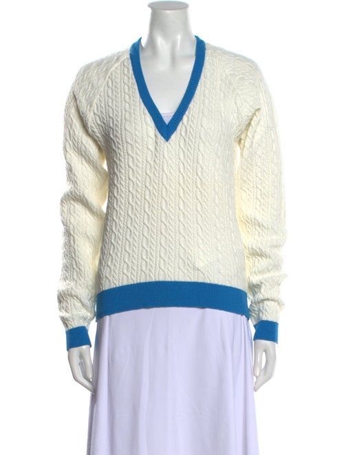 Gianfranco Ferre Striped V-Neck Sweater