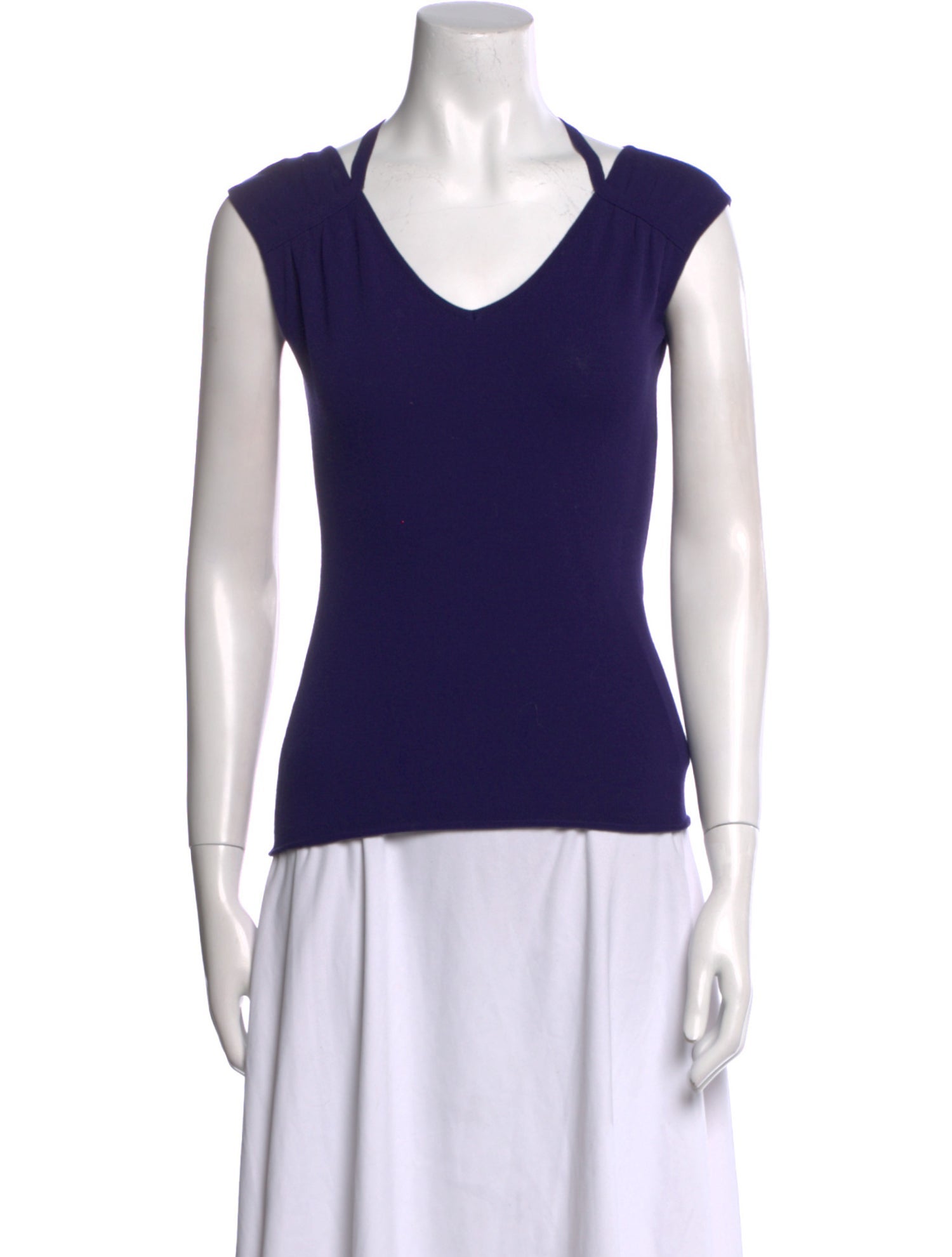 Gianfranco Ferre V-Neck Sleeveless Top