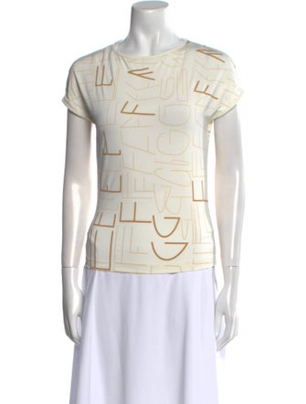 Gianfranco Ferre Cowl Neck Short Sleeve Top