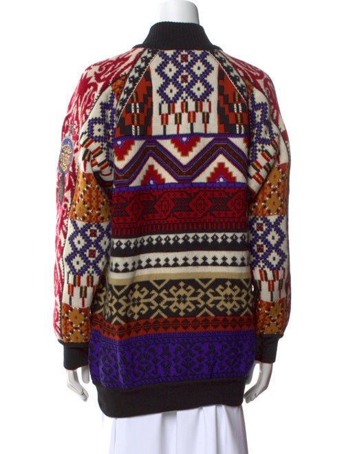 Gianfranco Ferre Merino Wool Printed Sweater