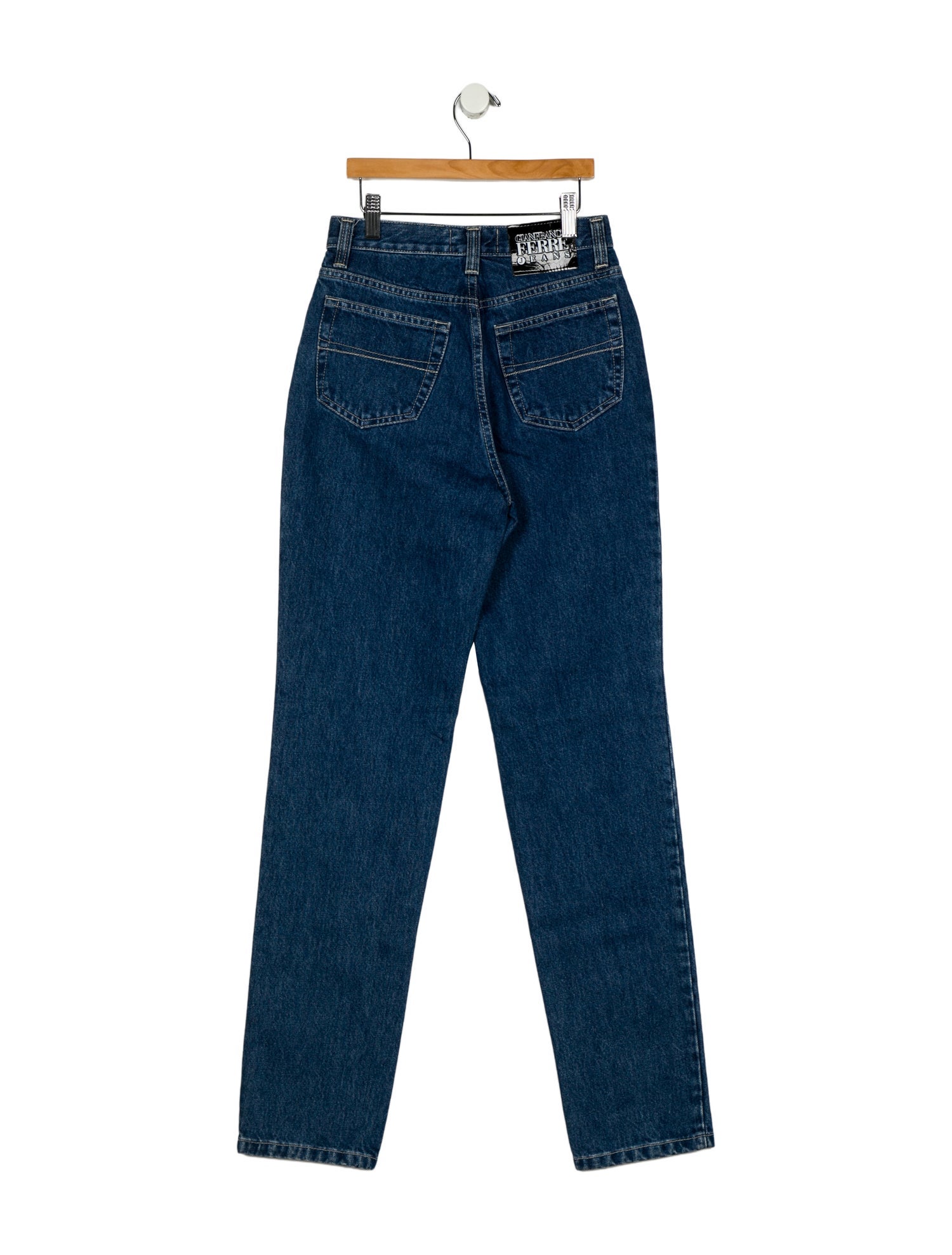 Gianfranco Ferre Mid-Rise Straight Leg Jeans w/ Tags