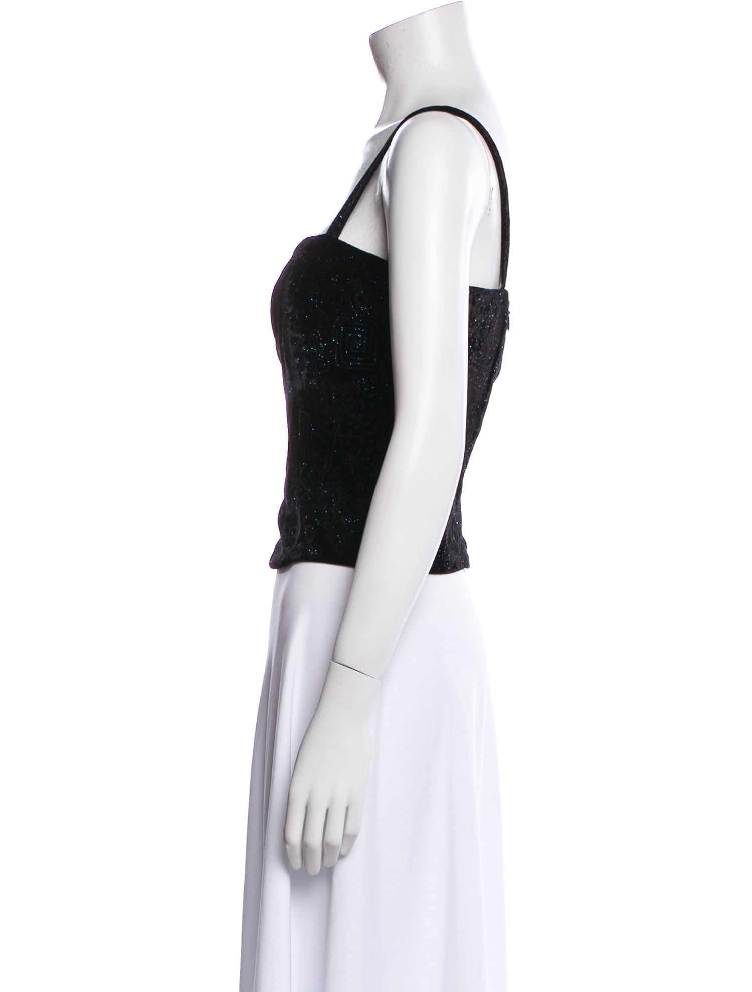 Gianfranco Ferre Studio Vintage Square Neckline Crop Top