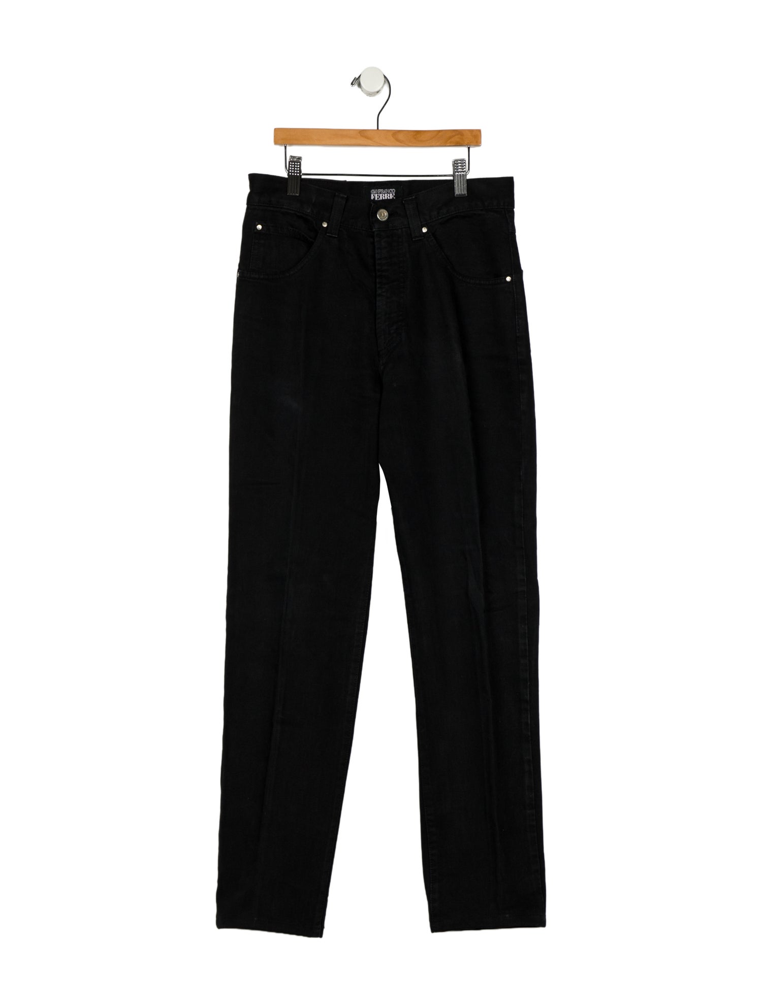 Gianfranco Ferre High-Rise Straight Leg Jeans