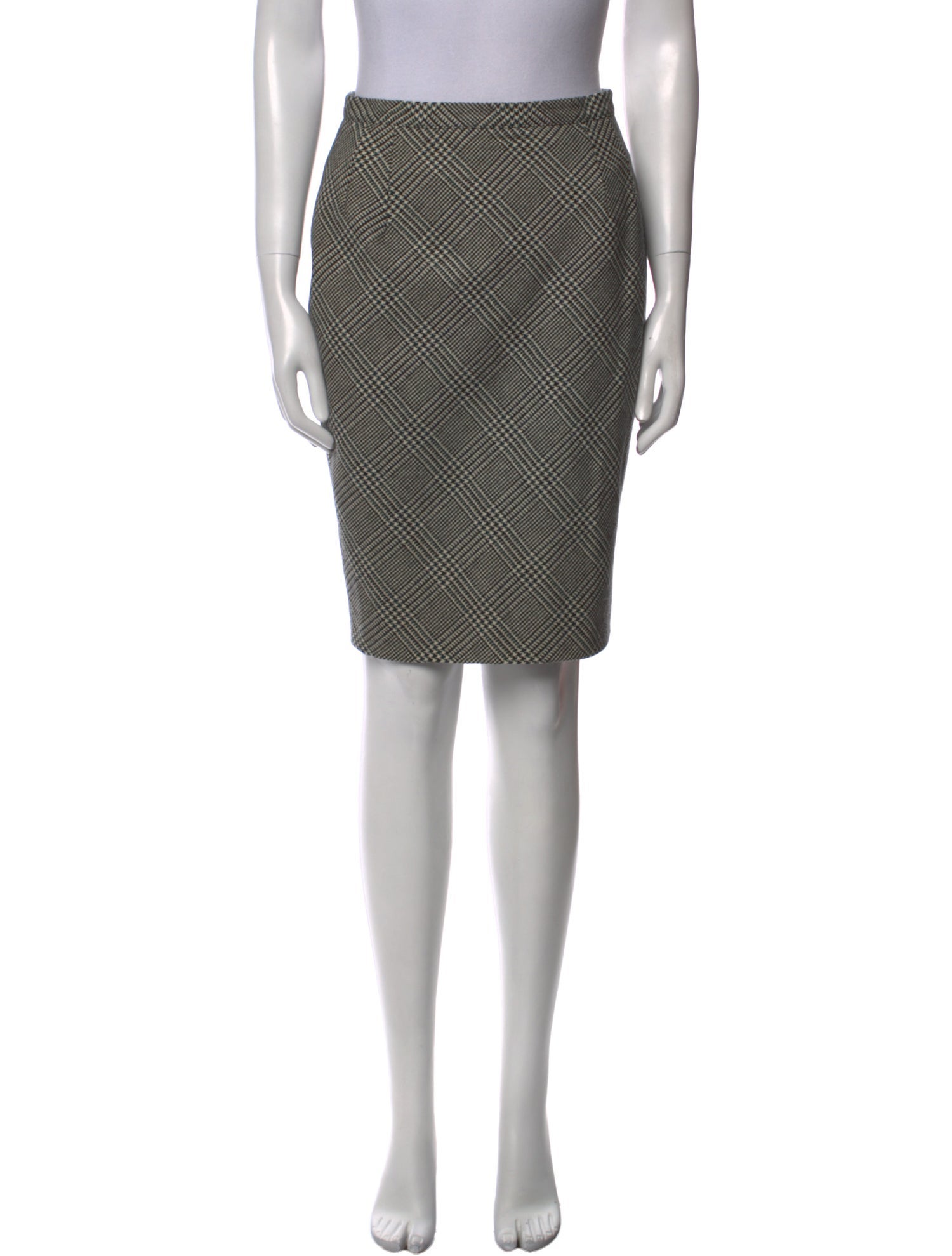 Gianfranco Ferre Virgin Wool Knee-Length Skirt