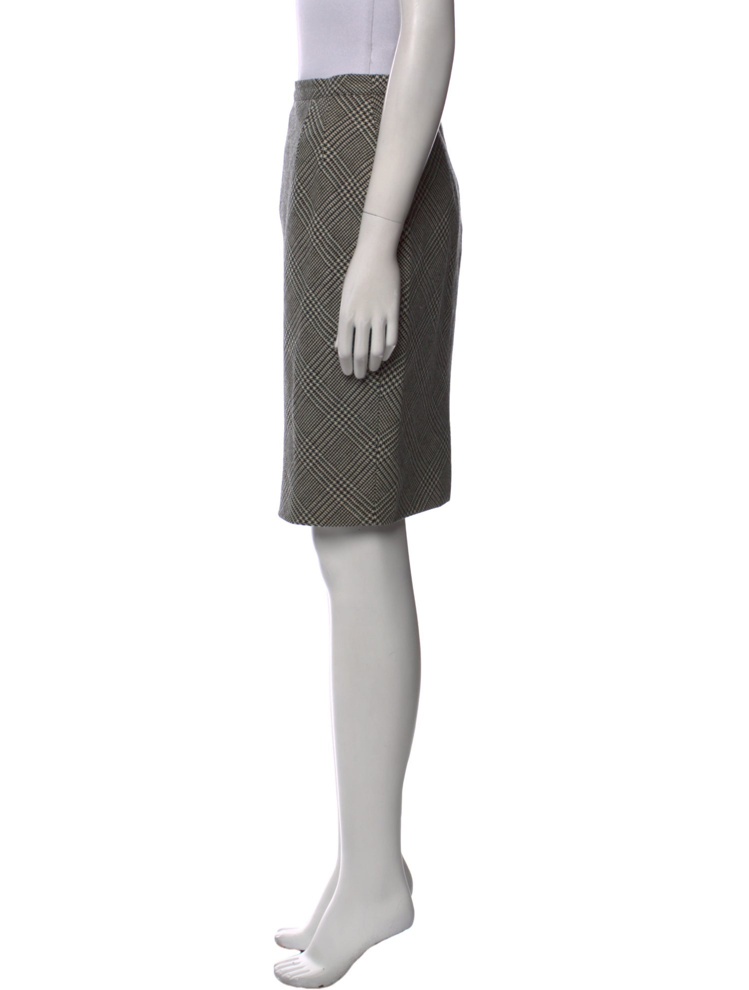 Gianfranco Ferre Virgin Wool Knee-Length Skirt