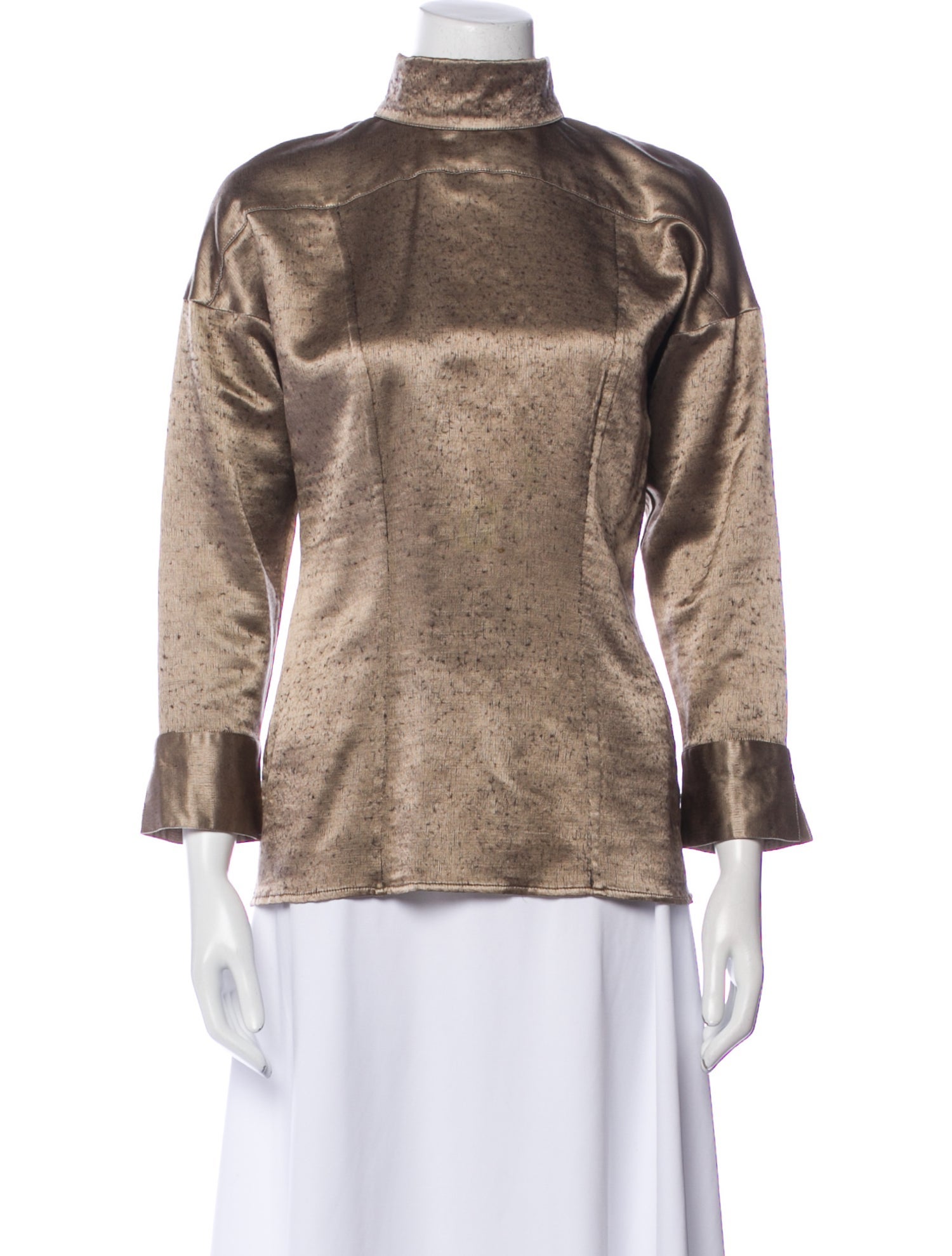 Gianfranco Ferre Wool Mock Neck Sweatshirt